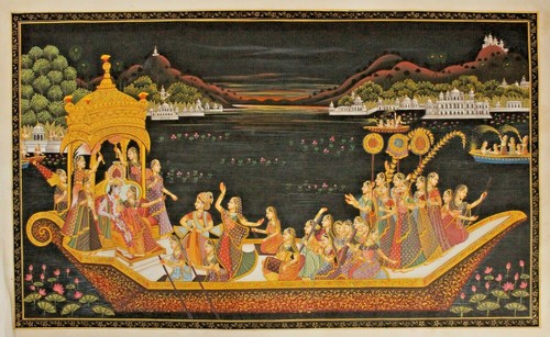 Dipinto religioso radha - religioso, di