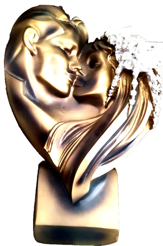 Scultura cuore coppia - cuore,