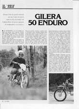 advertising TEST MOTO GILERA 50 ENDURO 1976  MOTOITALIANE MOTOSPORT EPOCA