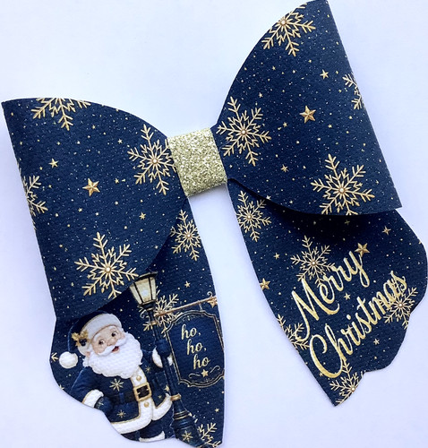 Navy babbo natale stampato - navy,