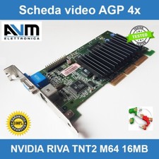 Scheda video AGP 4x NVIDIA RIVA TNT2 M64 16MB 180-P0009-0000-C02 VGA HP Compaq