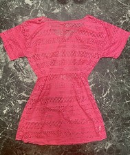 Prendisole forellato in tinta unica fucsia