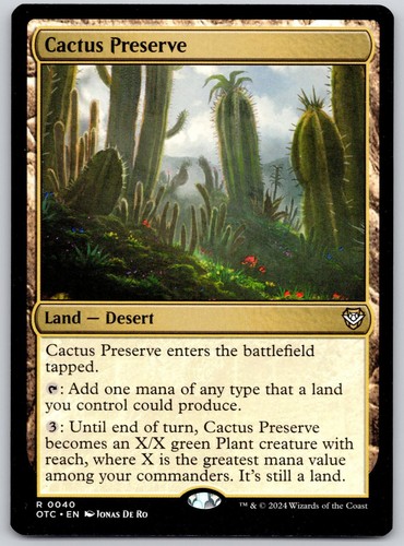 Cactus preserve commander - preserve,