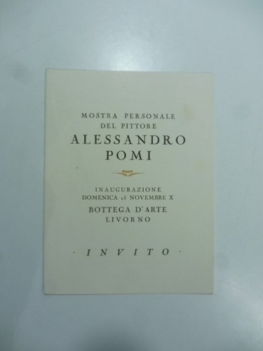 Mostra personale del - , pittore