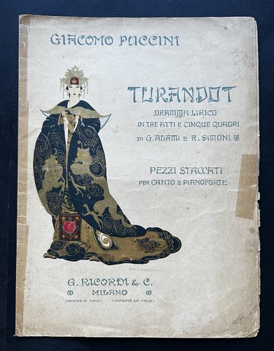 Rara turandot puccini ricordi - turandot,