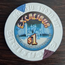 $1 Excalibur Casino Las Vegas Casino Chip
