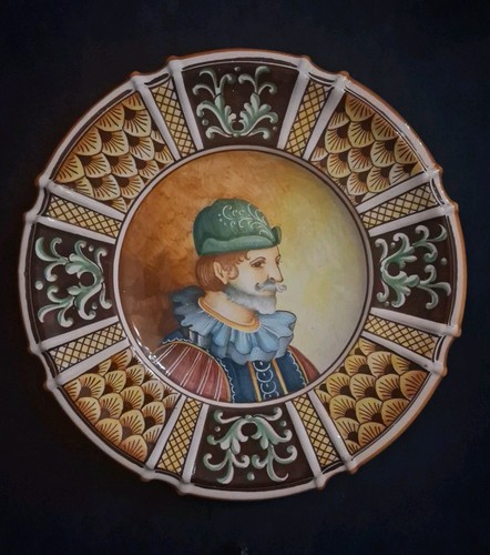 Piatto decorativo ceramica - piatto, in