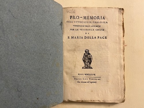 Carlo fea pro memoria - fea,, per