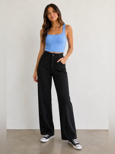 Pantalone zara nero con - zara,