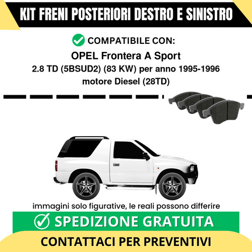Pastiglie freno posteriori - freno,