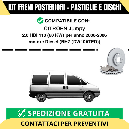 Kit freni posteriori - kit, citroen