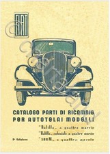Autovettura Fiat 508 Balilla 5a Ed 1946 Nomenclatore REGIO ESERCITO DVD