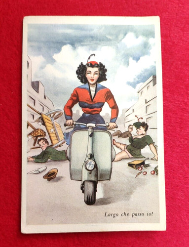 Cartolina vintage piaggio - cartolina,