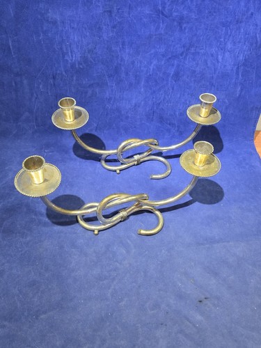 Coppia candelabri placcati - candelabri,