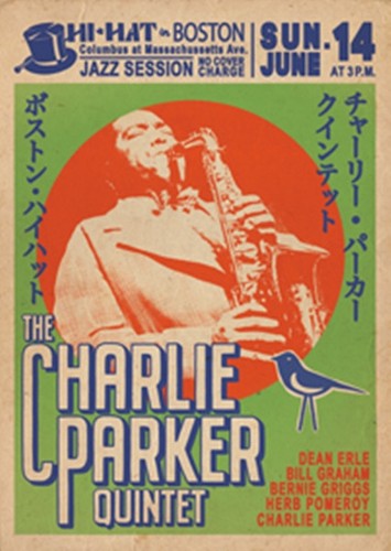 Poster charlie parker - parker, hi-hat