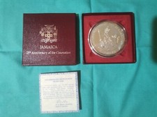 Moneta in argento 25 Dollars 25th anniversario incoronazione Elizabeth II