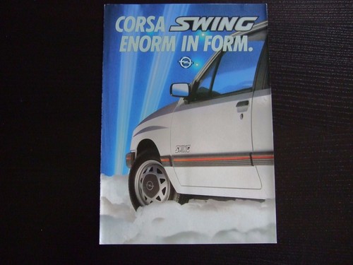 Brochure opel corsa swing - brochure,