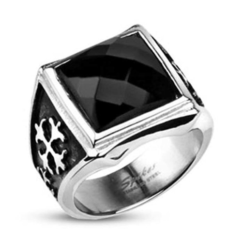 Grosse bague uomo - bague, acciaio