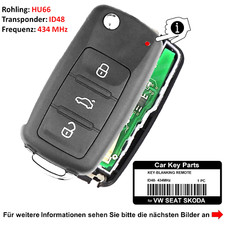 Chiave per VW Seat Skoda Toledo MII Ibiza Fabia Octavia Superb Alhambra Altea