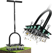 Arieggiatore per Prato, Arieggiatore Prato Con 15 Punte in Ferro, Pulizia Automa