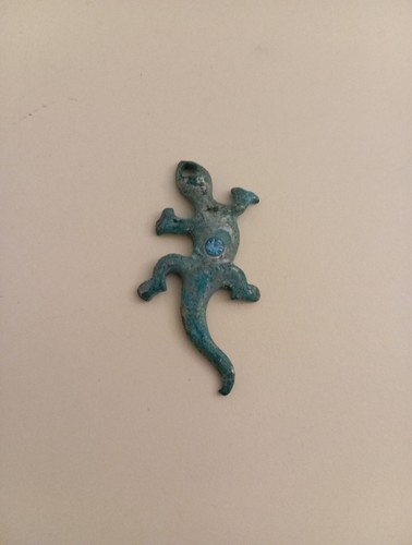 Ciondolo metallico geco - ,