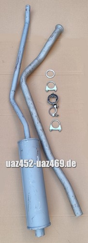 Marmitta uaz 469 completa - marmitta,