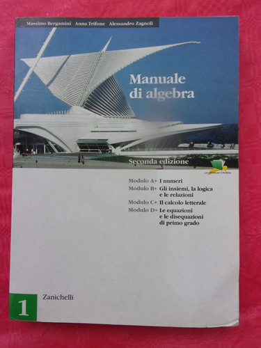 Manuale algebra ed - manuale, di