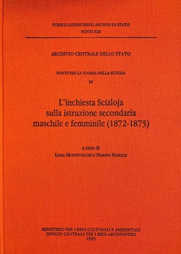 Inchiesta scialoja sulla - l'inchiesta,