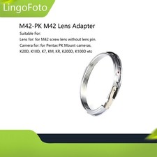 Adattatore obiettivo M42-PK