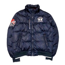 La Martina Royal Polo Club Puffer Jacket Navy Piumino Imbottito Uomo Taglia L 