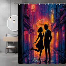 Tenda da doccia romantica