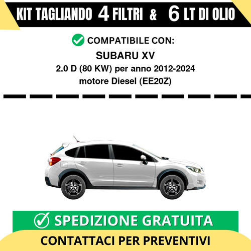 Tagliando per subaru 0 d - 2.0,