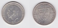 Moneta argento 5 corone Svezia