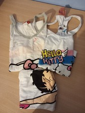 x3 top ragazza cotone nuovi tg.XL hello kitty betty boop ( attaccapanni inclusi 
