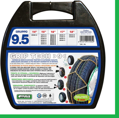 Catene neve cora grip tech - catene,