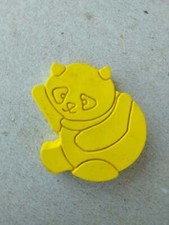 ERASER RUBBER RADIERGUMMI  GOMMINE MULINO BIANCO FIOR PASTELLO PANDA GIALLO
