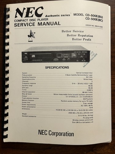 Nec 500e lettore - nec, cd-500e