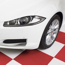 Piastrella per pavimento officina garage SOGI PAV-02-RO in PVC rosso - 50x50cm