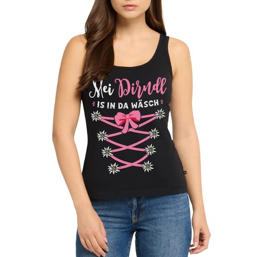Canotta dirndl scritta con - scritta,