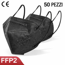 50 MASCHERINE FFP2 CE NERO