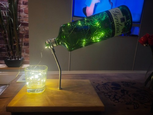 Gordons gin lampada bottiglia - gordons,