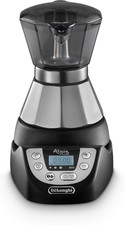 Alicia plus EMKP 21.B Caffettiera Moka Elettrica 1-2 Tazze, Nero/Argento