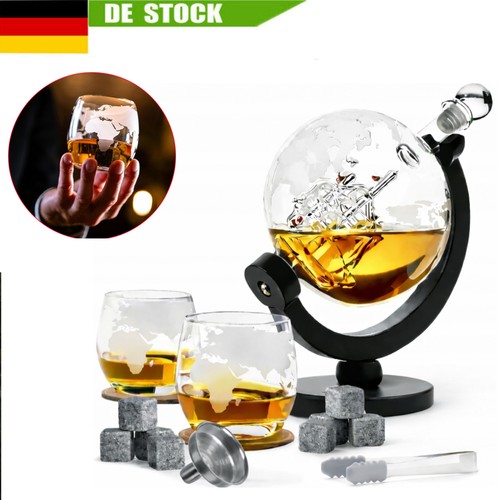 Caraffa mappamondo whisky con