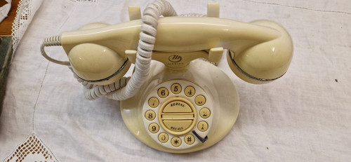 Telefono vecchio bianco - telefono,