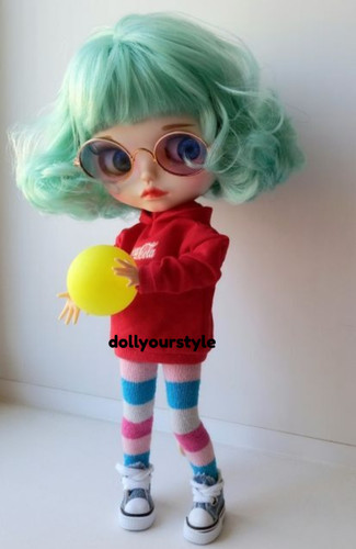 Bambola blythe capelli verdi - bambola,