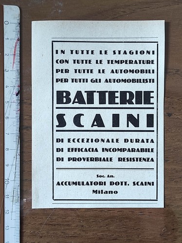 Antica pubblicità del 1932