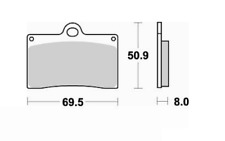 ZCOO 1 COPPIA PASTIGLIE FRENO