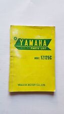 Yamaha YZ 125 C 1974-75 catalogo ricambi originale spare parts catalogue