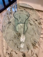 tavolo ovale in cristallo FIAM - made in Italy