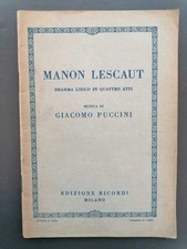 Manon Lescaut: dramma lirico